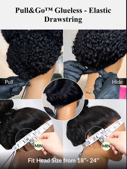 Klaiyi Light Yaki Straight Put On & Go Glueless Bob Wig 7x5 Lace Closure Wig Beginner Friendly Human Hair Wig Flash Sale